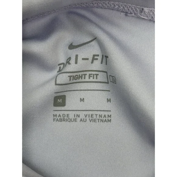 Nike Dri-Fit 9" Compression Biker Shorts Girls Medium LOT of 2 Purple/Green - Picture 7 of 8